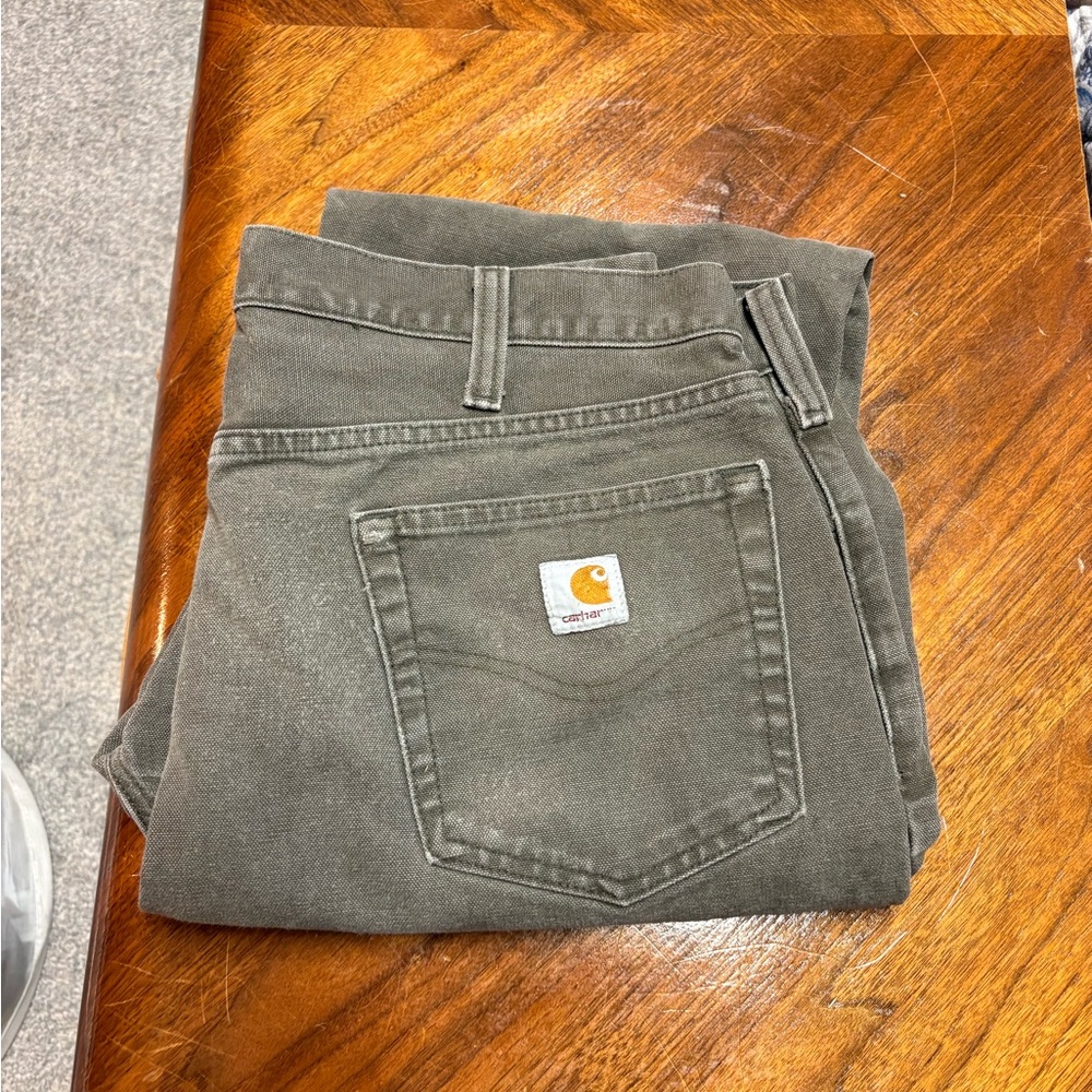 Carhartt Relaxed Fit Gray Green Pants